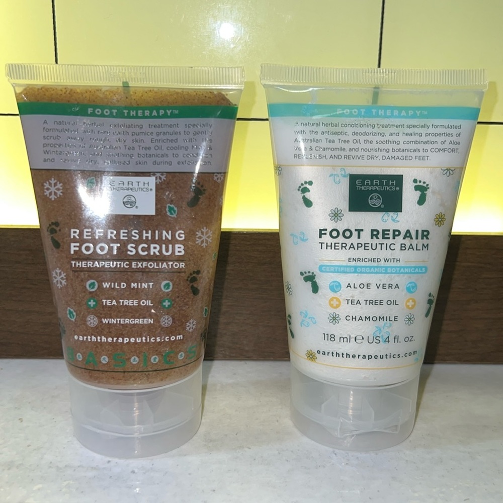 Earth Therapeutic Foot Scrub & Balm Set